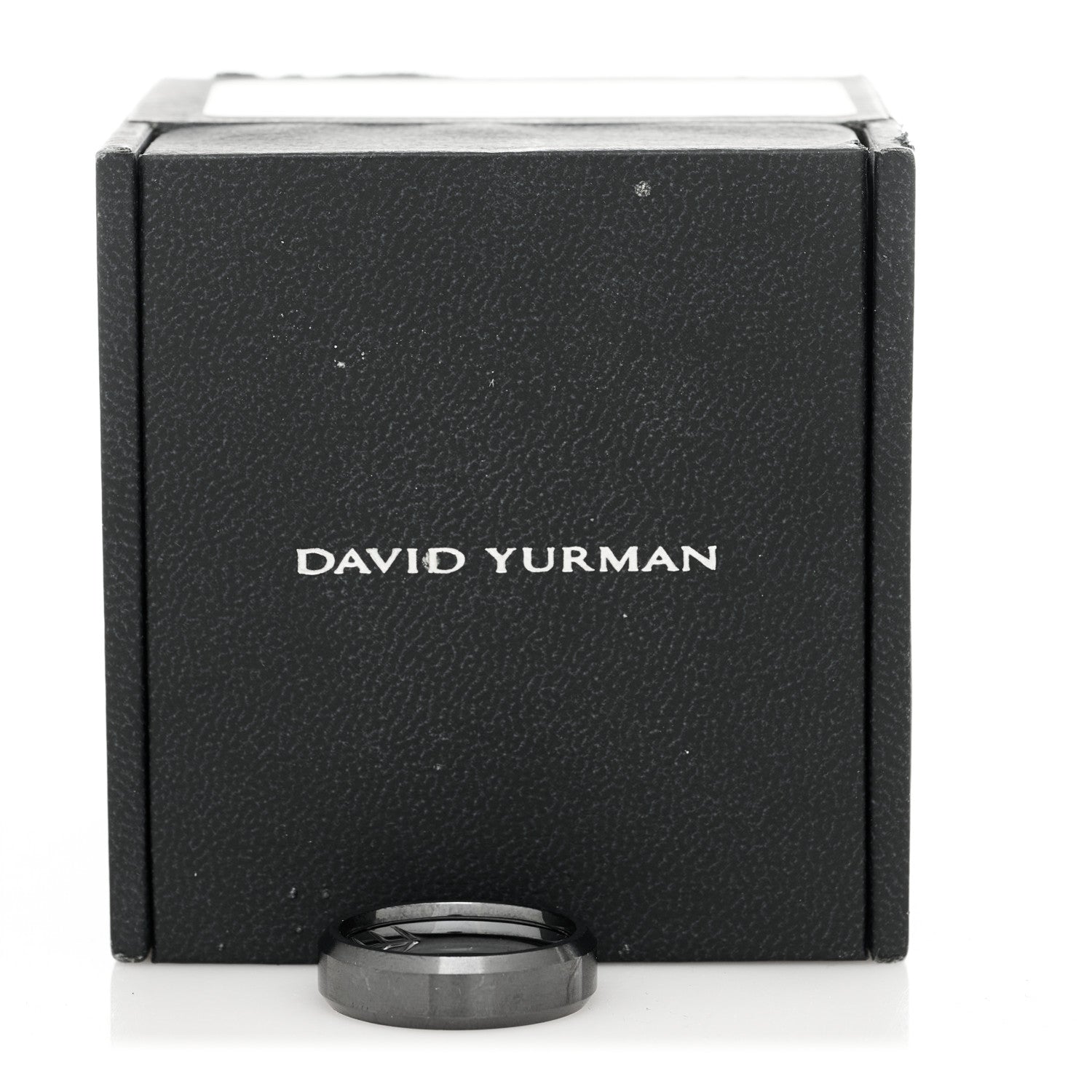 David Yurman Titanium 6mm Beveled Band Ring 57 8 4 of 4