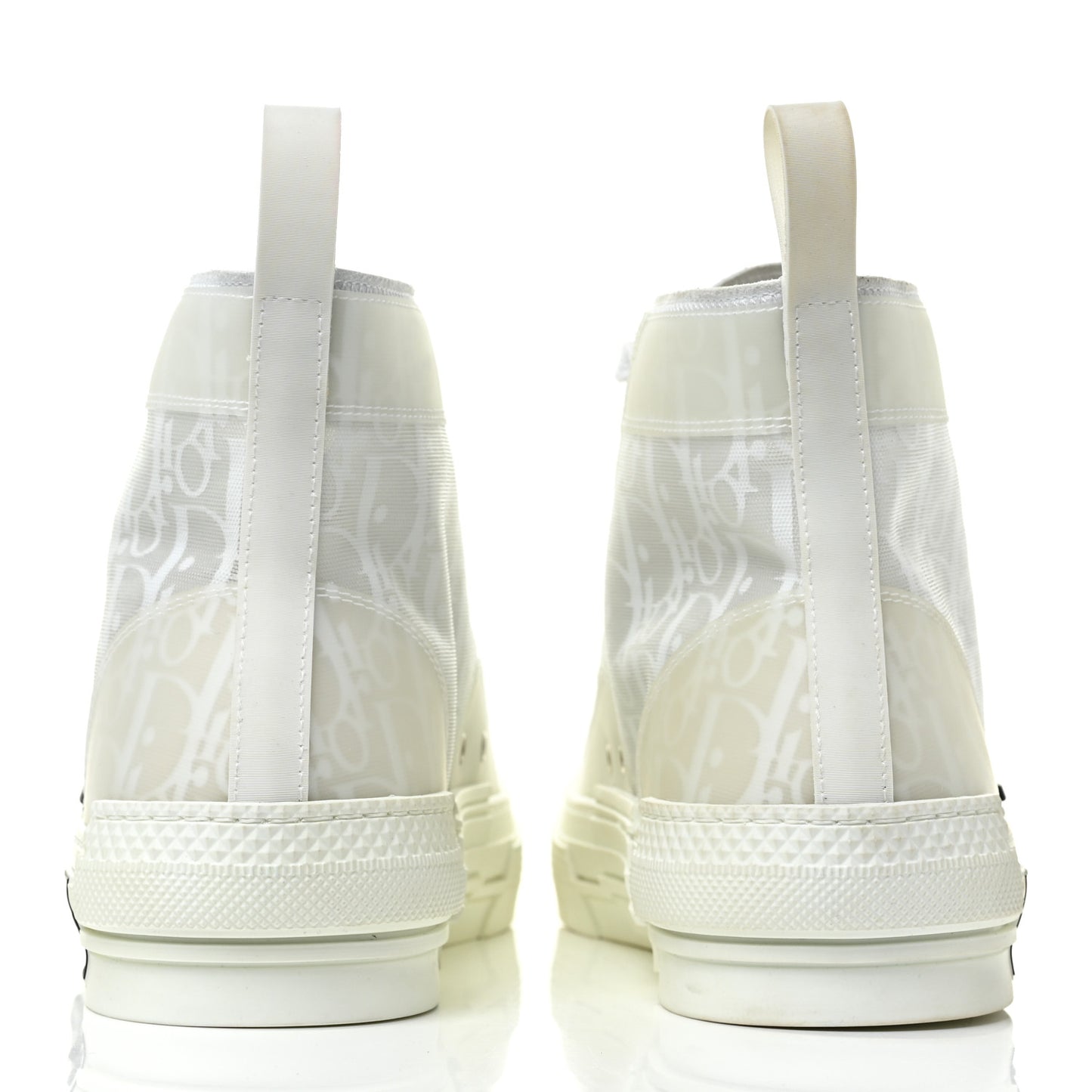 Technical Canvas Oblique Mens B23 High Top Sneakers 42 White