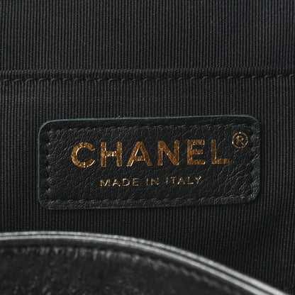 Chanel Glazed Aged Calfskin Quilted Small Duma Drawstring Backpack Black 7 of 9