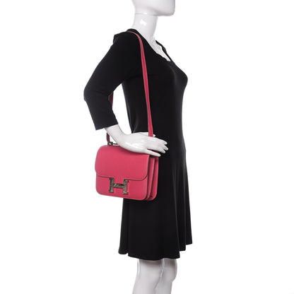 Hermes Epsom Constance 24 Rose Tyrien 2 of 10