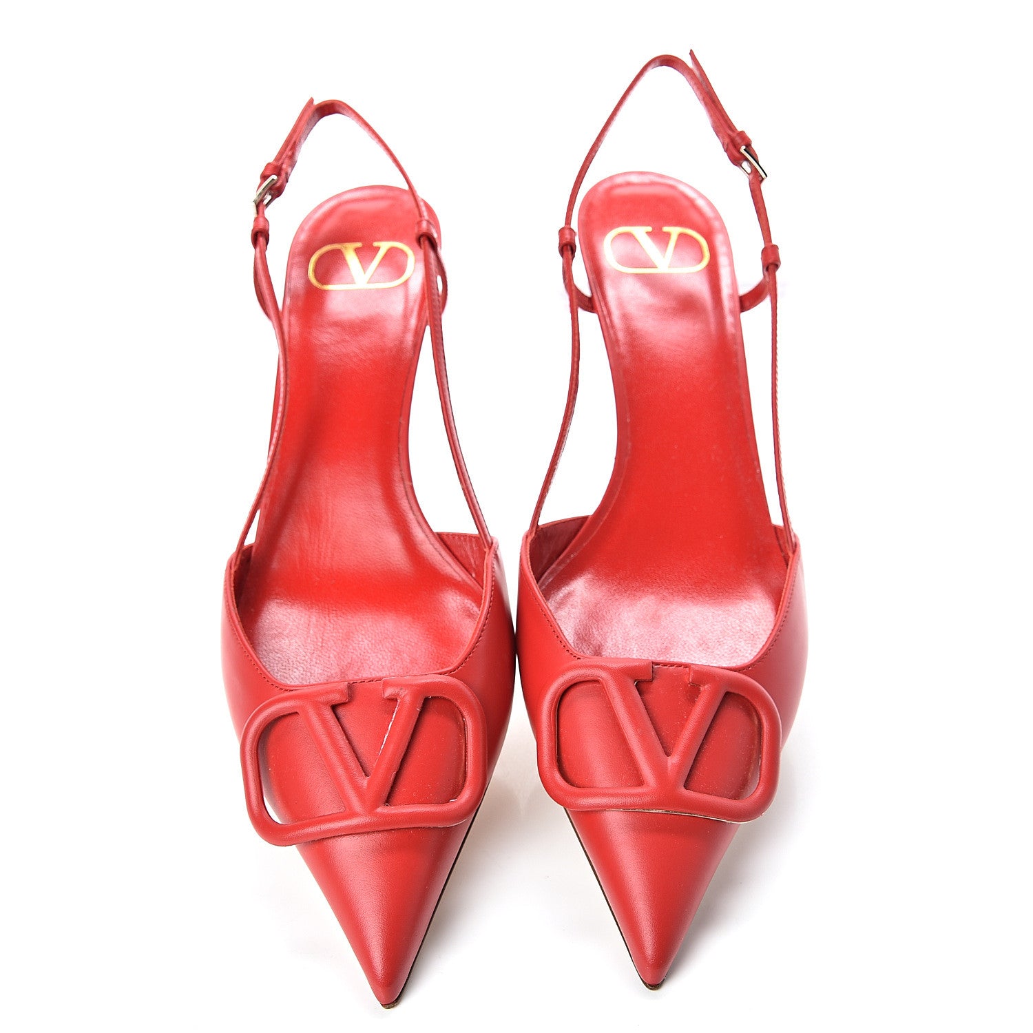 Valentino Garavani Calfskin Tonal Vlogo Slingback 40mm Pumps 39 Rouge Pur 6 of 10