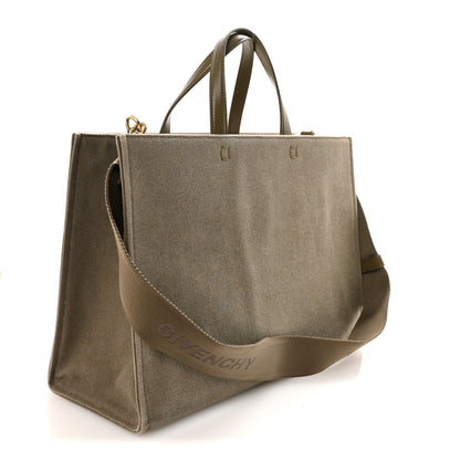 Givenchy Canvas Medium G-Tote Dark Khaki 3 of 9