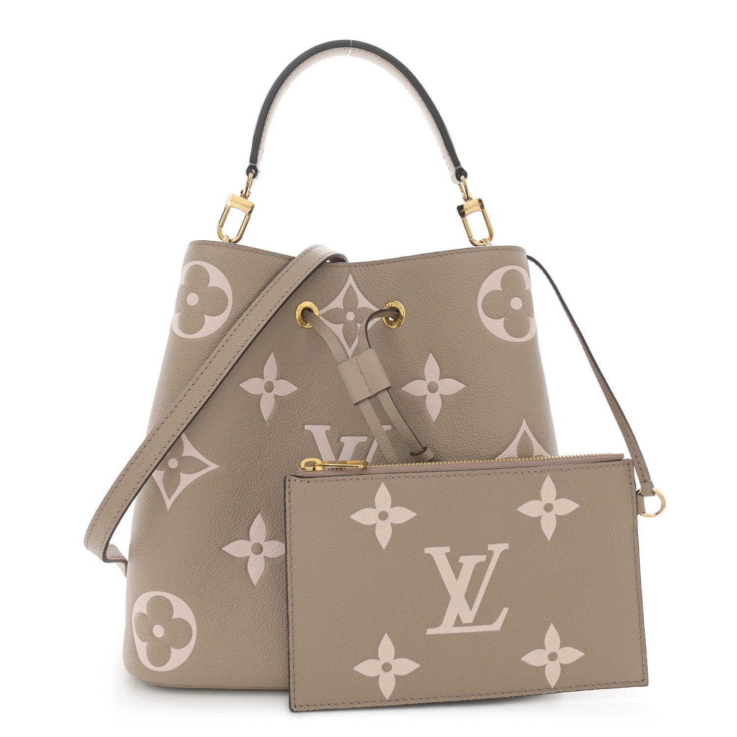 Louis Vuitton Empreinte Monogram Giant Neonoe MM Tourterelle Creme 3 of 14