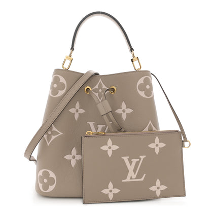 Louis Vuitton Empreinte Monogram Giant Neonoe MM Tourterelle Creme 3 of 14