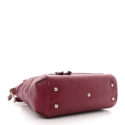 Gucci Guccissima Mayfair Top Handle Satchel Purple 4 of 11