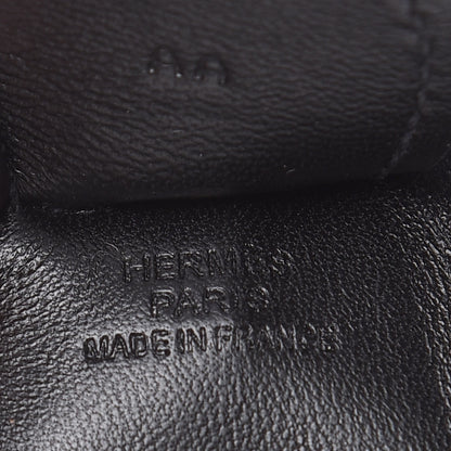 Hermes Milo Lambskin Grigri Rodeo Horse Bag Charm MM So Black 3 of 4