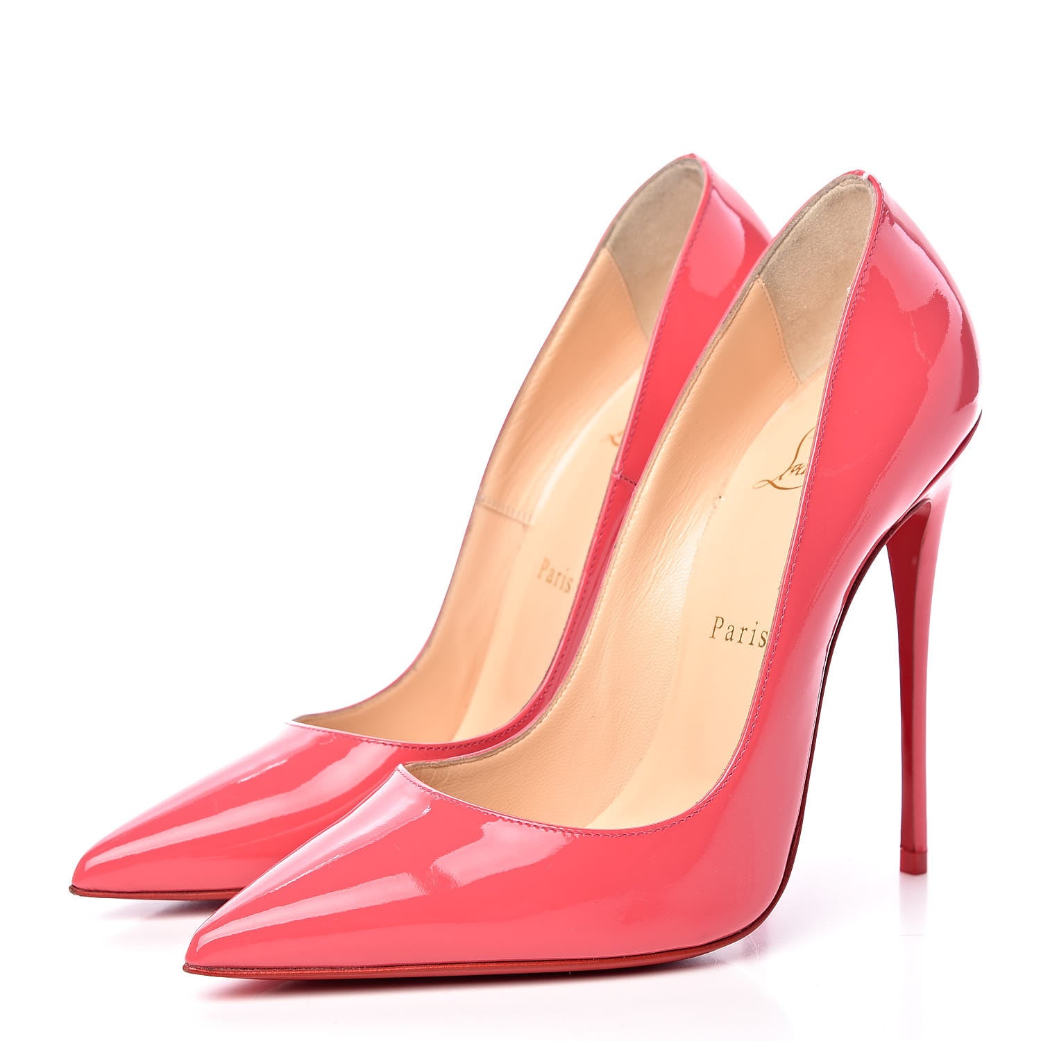 Christian Louboutin Patent So Kate 120 Pumps 38 Begonia 3 of 15