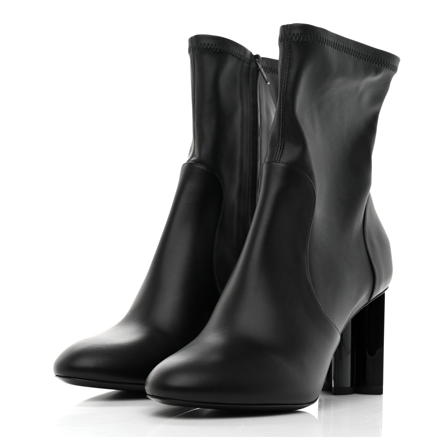 Louis Vuitton Calfskin Silhouette Ankle Boots 37.5 Black 3 of 8