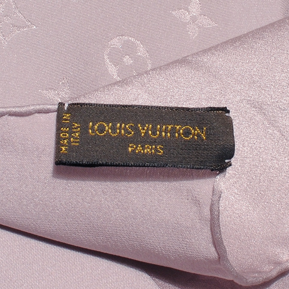 Silk Monogram Monaco Scarf Purple