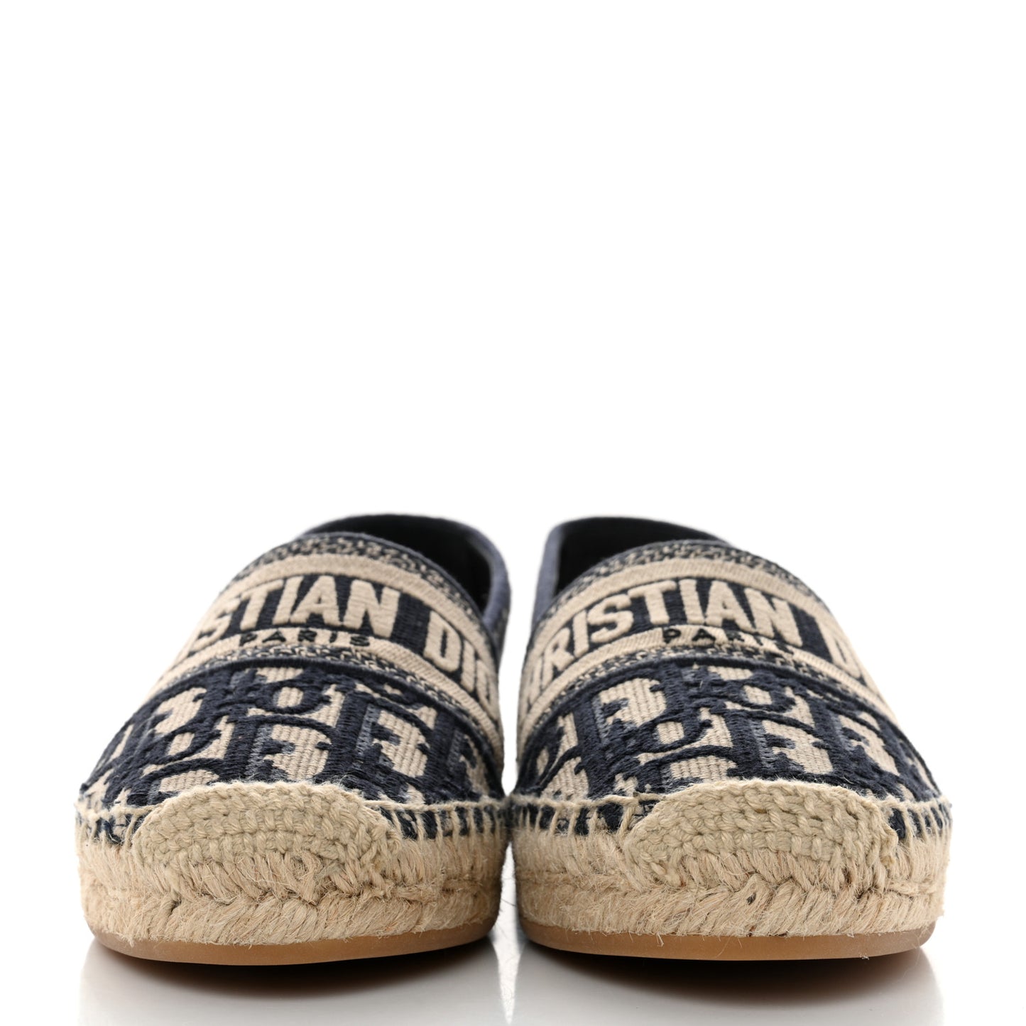 Oblique Embroidered Granville 15mm Espadrilles 35.5 Deep Blue