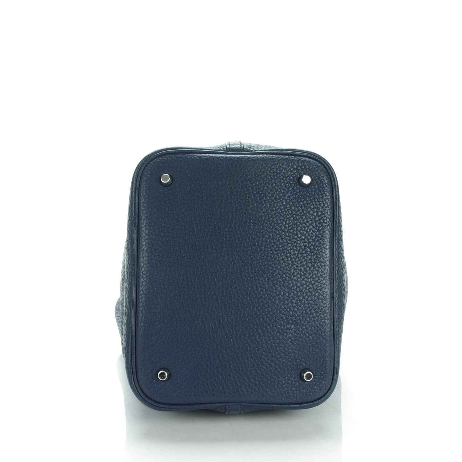 Hermes Taurillon Clemence Picotin 22 MM Bleu De Malte 5 of 11