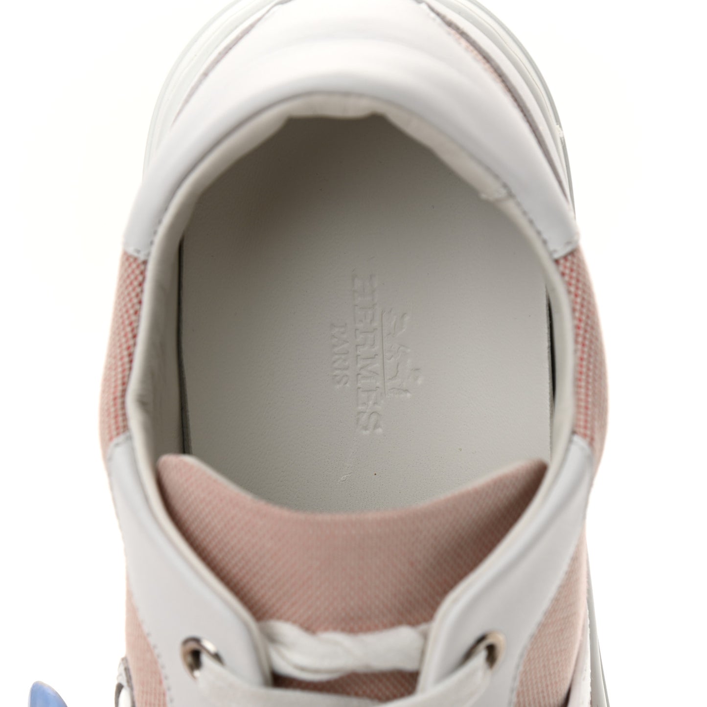 Calfskin Canvas Day Sneakers 36 Framboise White