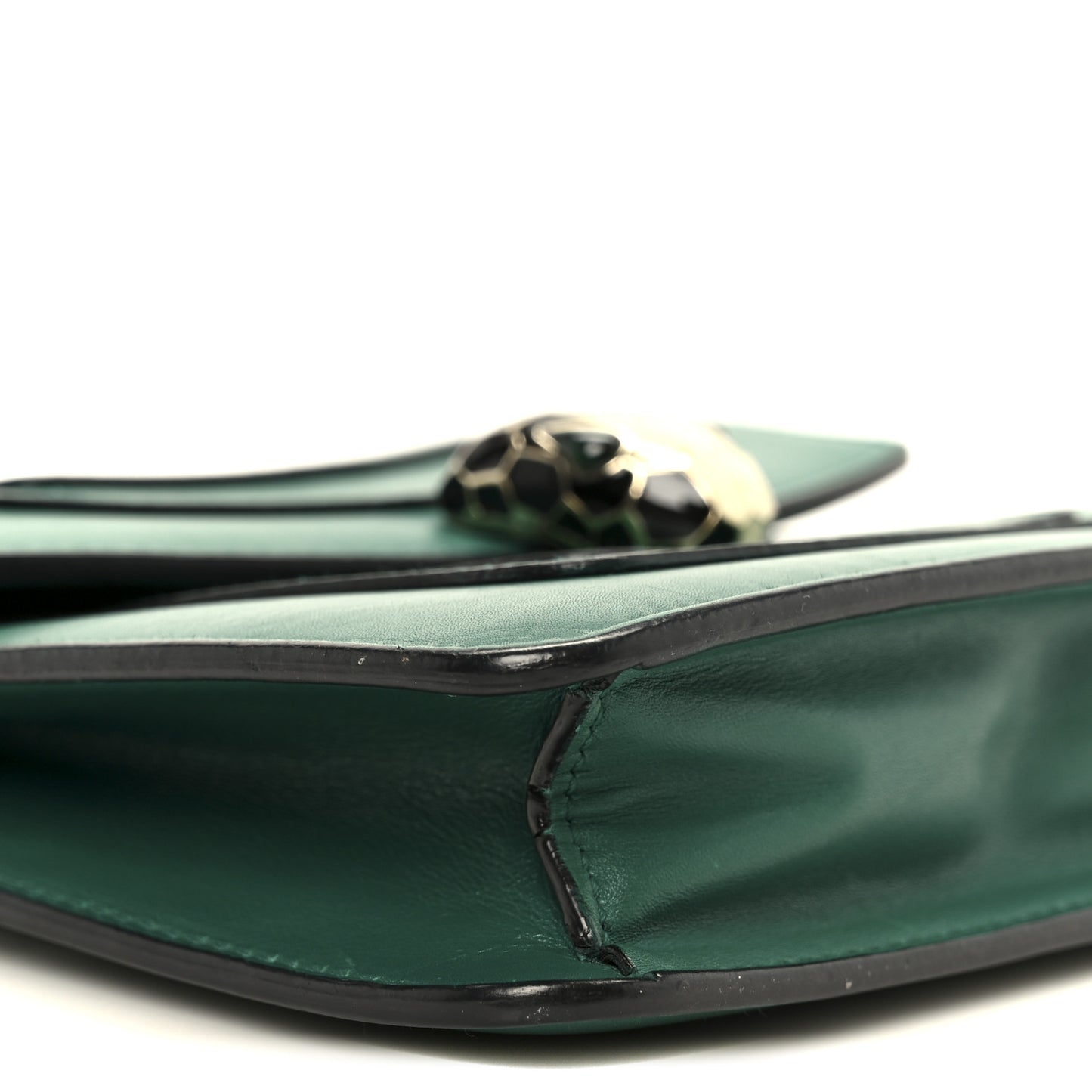 Calfskin Small Serpenti Forever Snake Strap Crossbody Bag Emerald Green