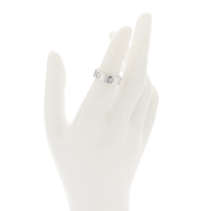 Cartier 18K White Gold 6 Diamond 5.5mm LOVE Ring 49 5 2 of 5