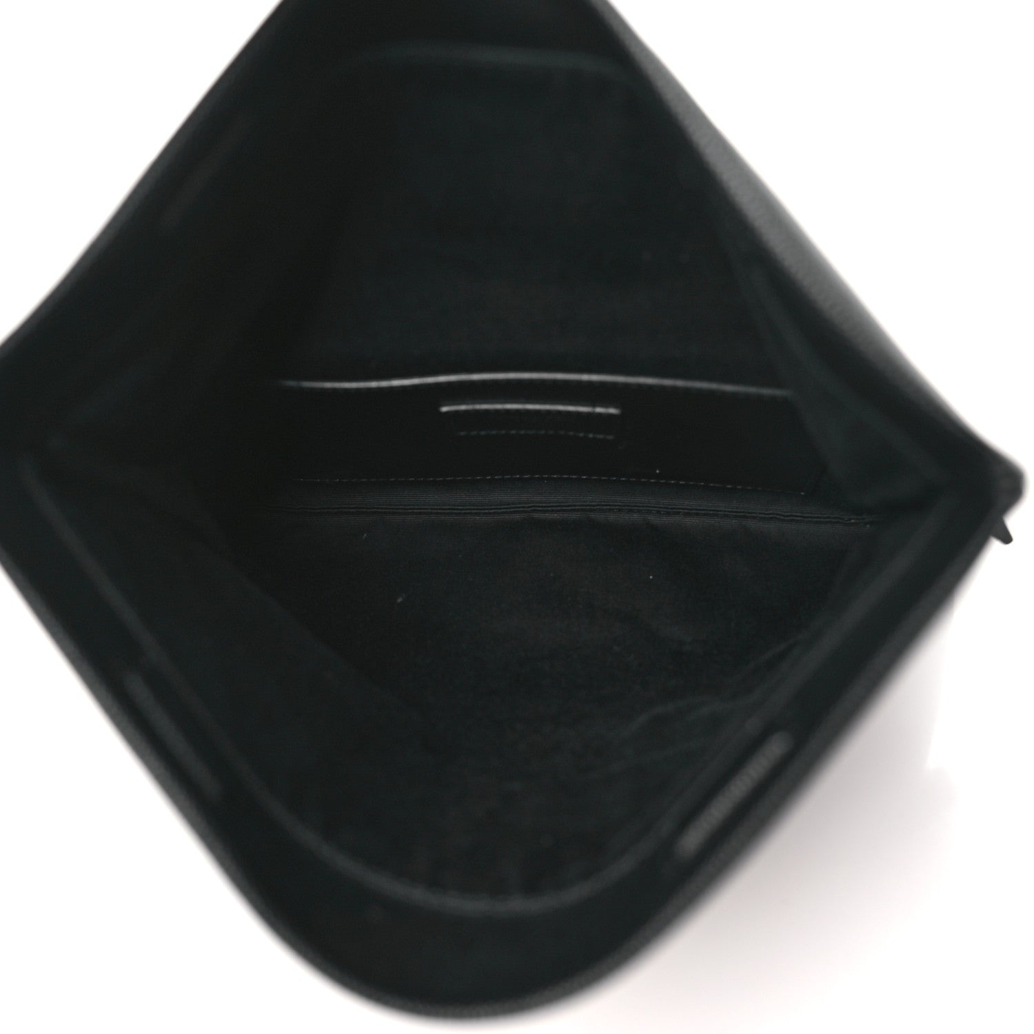 Saint Laurent Grain De Poudre West Hollywood Monogram Fold Over Clutch Black 5 of 9