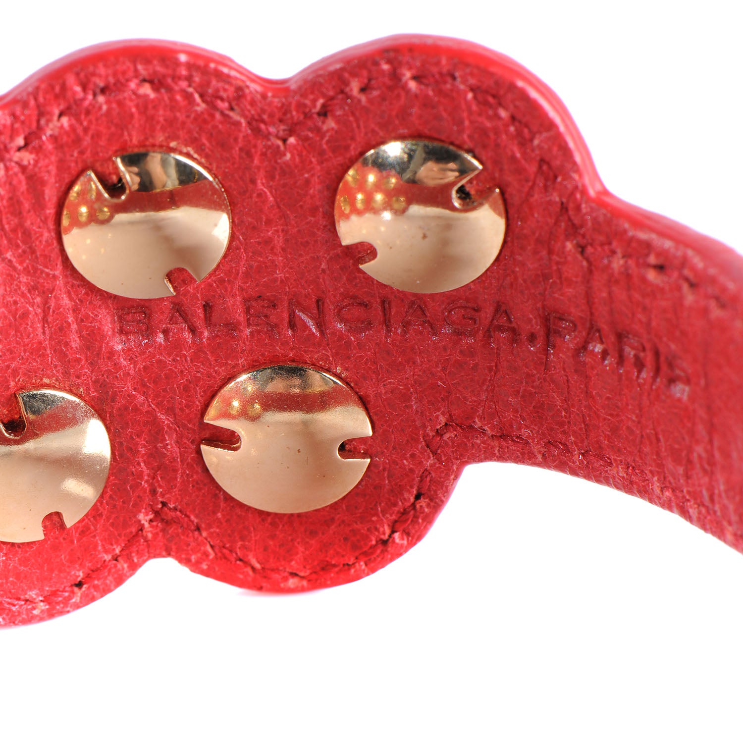 Balenciaga Agneau Giant Bracelet Red 7 of 8