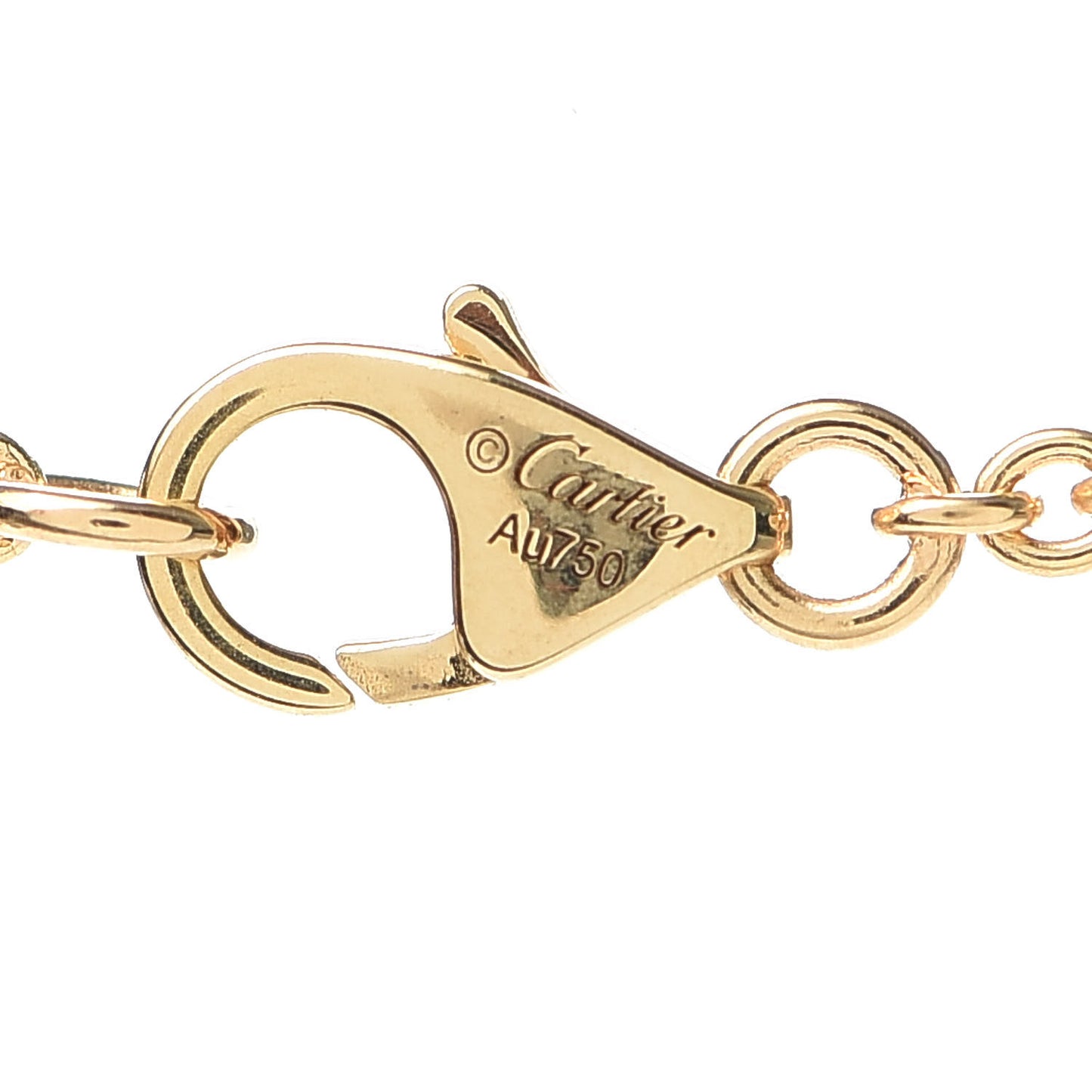 18K Yellow Gold Interlocking LOVE Necklace