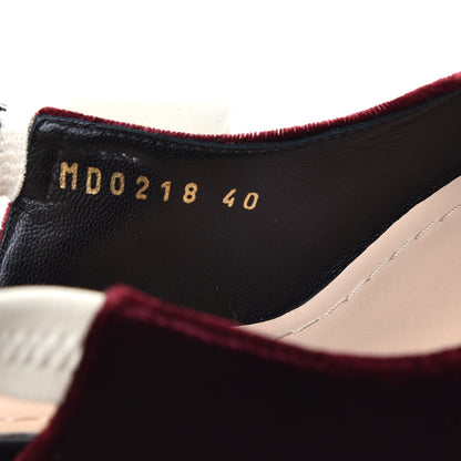 Christian Dior Velvet Ribbon J'Adior Slingback 100mm Pumps 40 Deep Amaranth 8 of 9