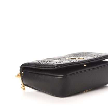 Burberry Lambskin Quilted Micro Lola Bag Black 8 of 11