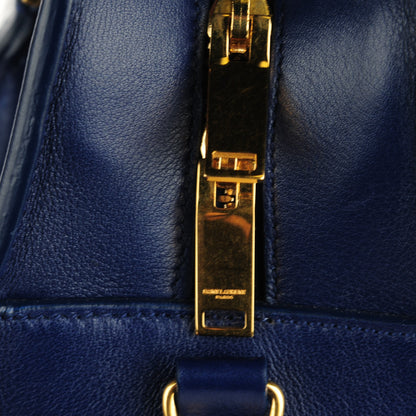 Saint Laurent Calfskin Monogram Baby Cabas Blue 5 of 7