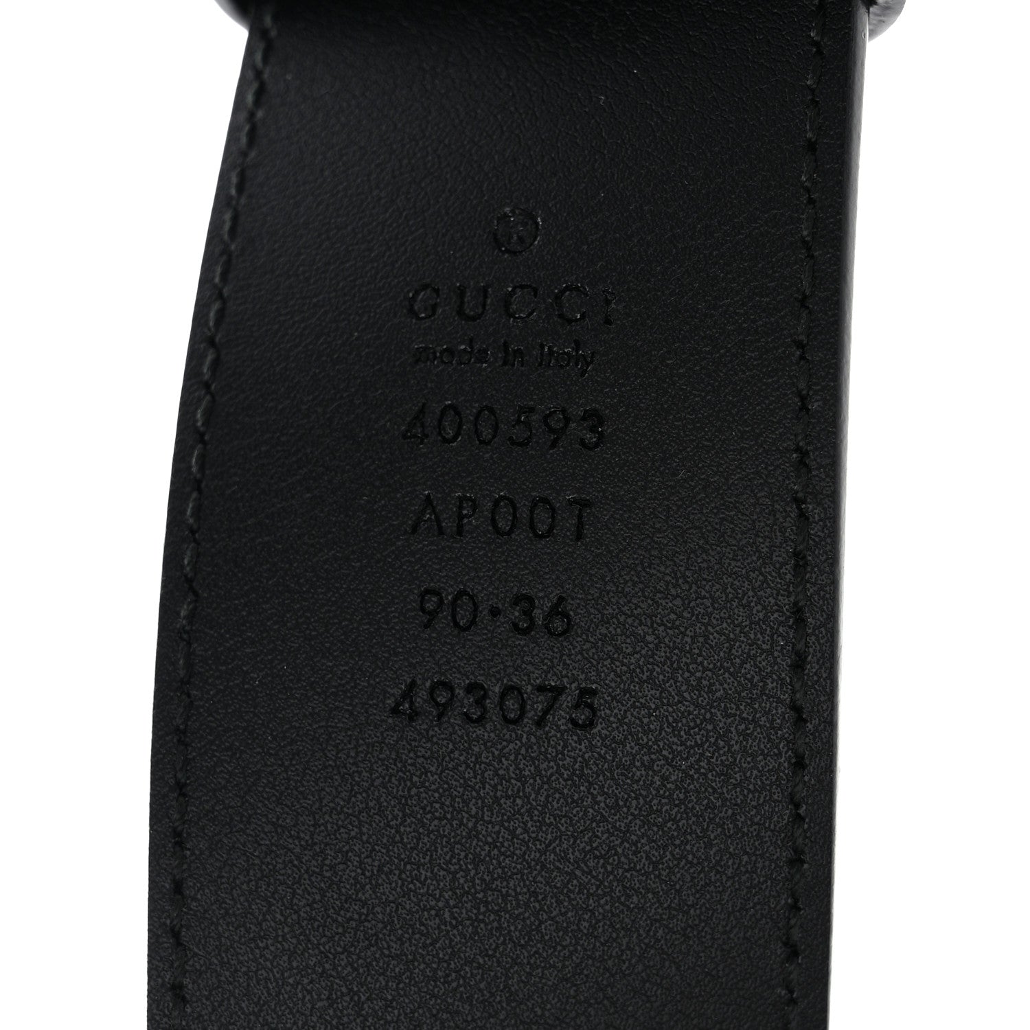 Gucci Calfskin Double G 40mm Belt 90 36 Black 3 of 5