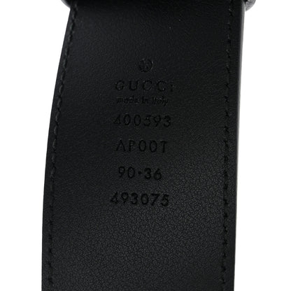 Gucci Calfskin Double G 40mm Belt 90 36 Black 3 of 5