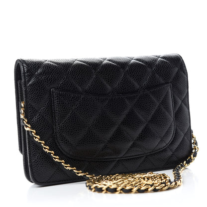 Chanel Caviar Quilted Wallet On Chain WOC Black 3 of 11