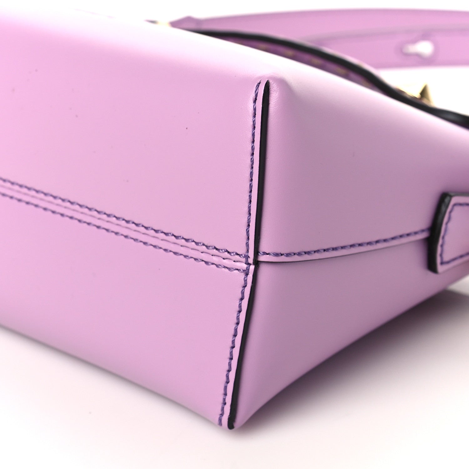 Fendi Vitello King Logo Embossed Mini By The Way Boston Bag Violetta 11 of 11