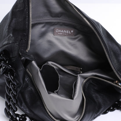 Chanel Leather Modern Chain Hobo Black 7 of 7