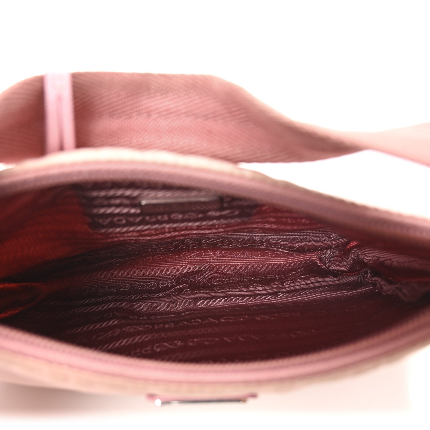 Prada Tessuto Nylon Saffiano Mini Re-Edition 2000 Bag Rosa 5 of 10