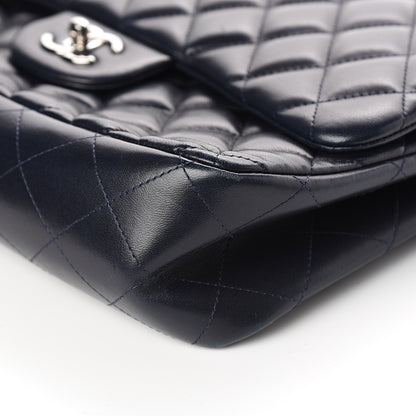 Chanel Lambskin Quilted Jumbo Double Flap Black 8 of 9