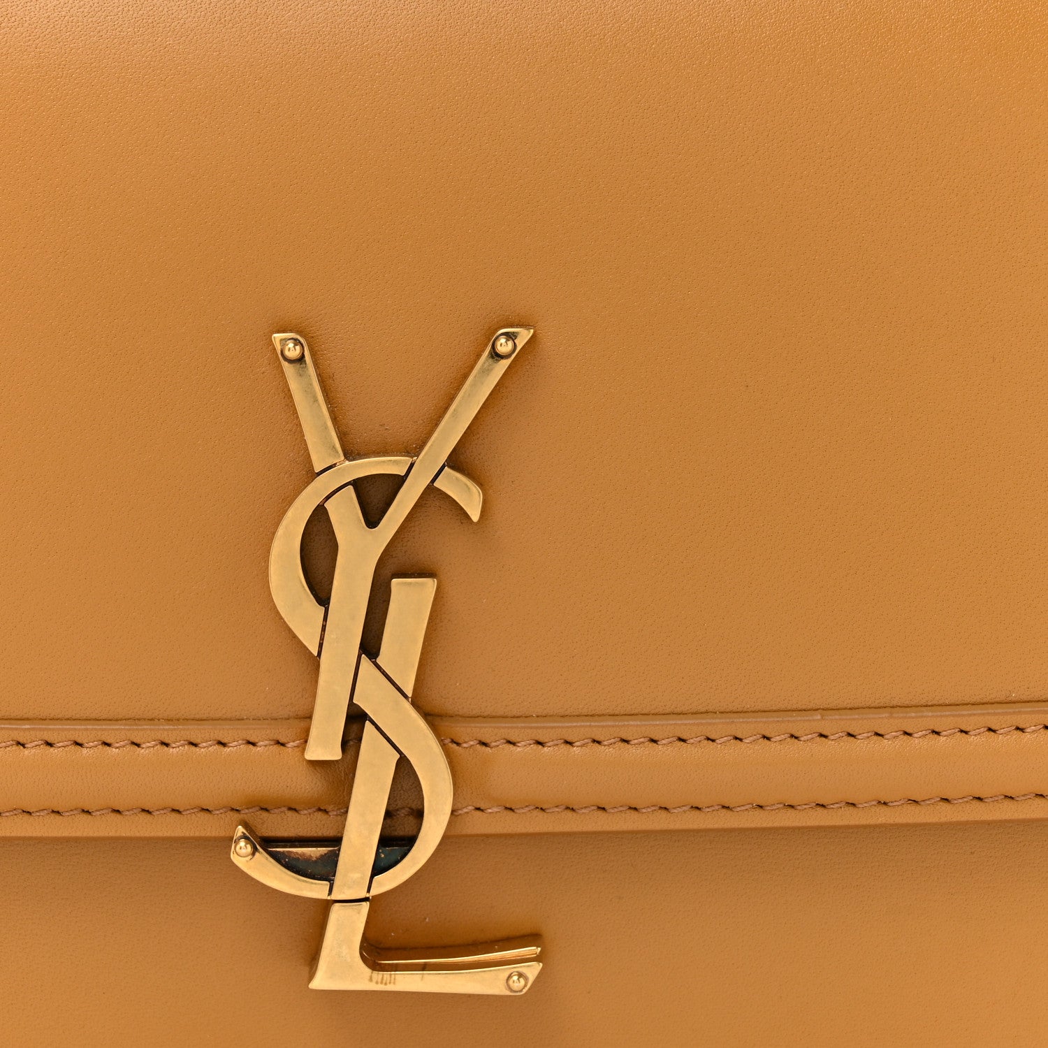 Saint Laurent Box Calfskin Monogram Medium Solferino Satchel Dark Sun 8 of 15