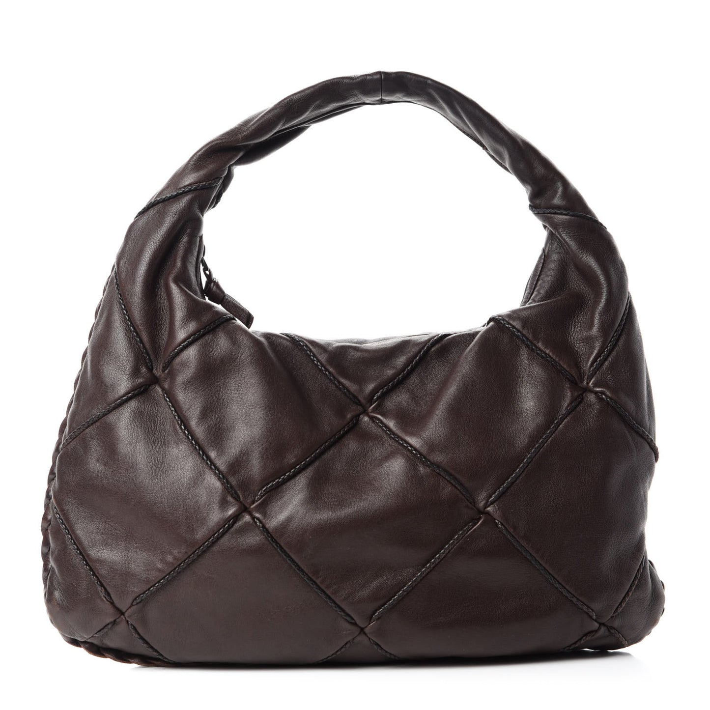 Nappa Quilted Medium Veneta Hobo Ebano