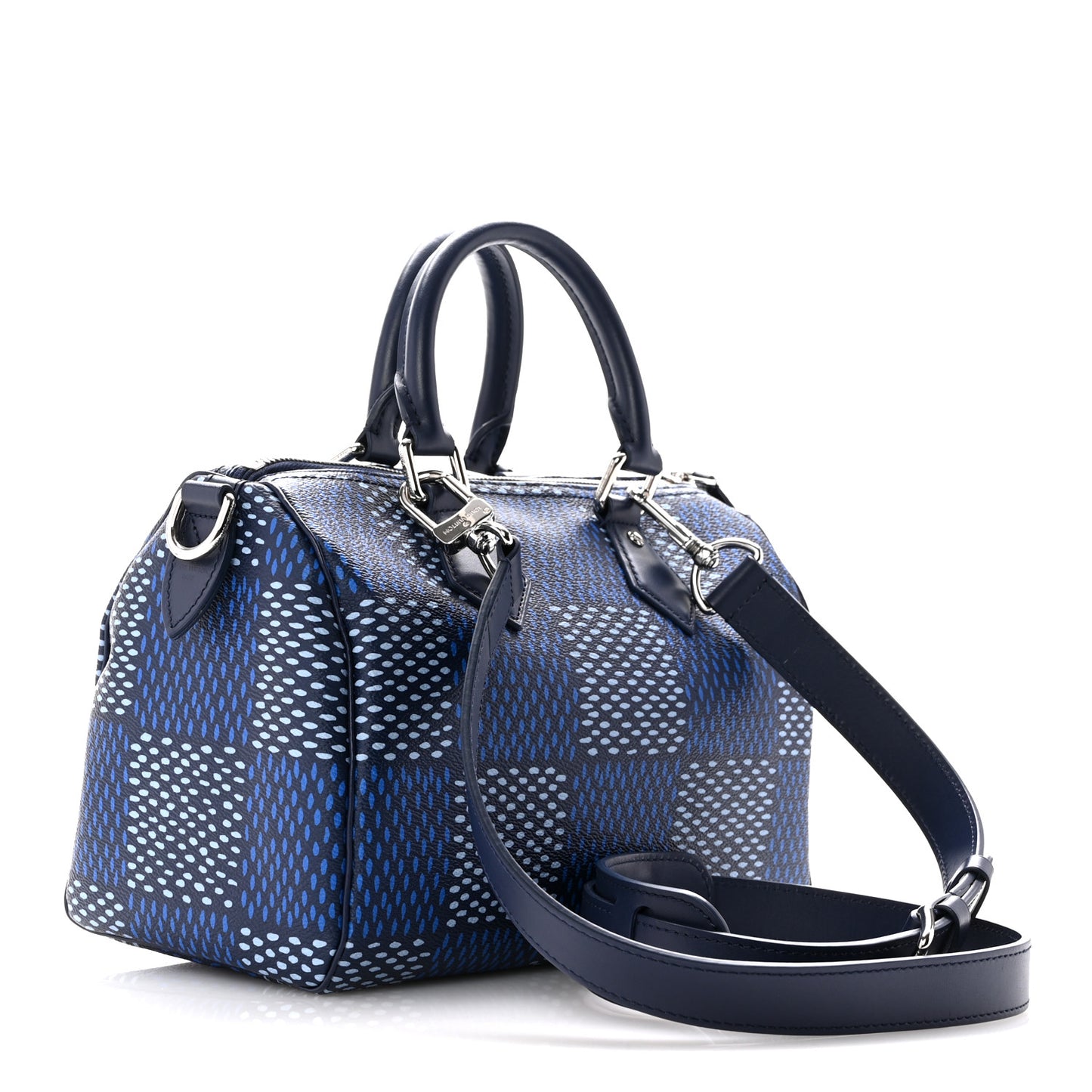Damier Heritage Speedy Bandouliere 25 Blue