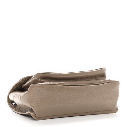Saint Laurent Crinkled Calfskin Matelasse Monogram Medium Niki Chain Satchel Light Natural 4 of 11