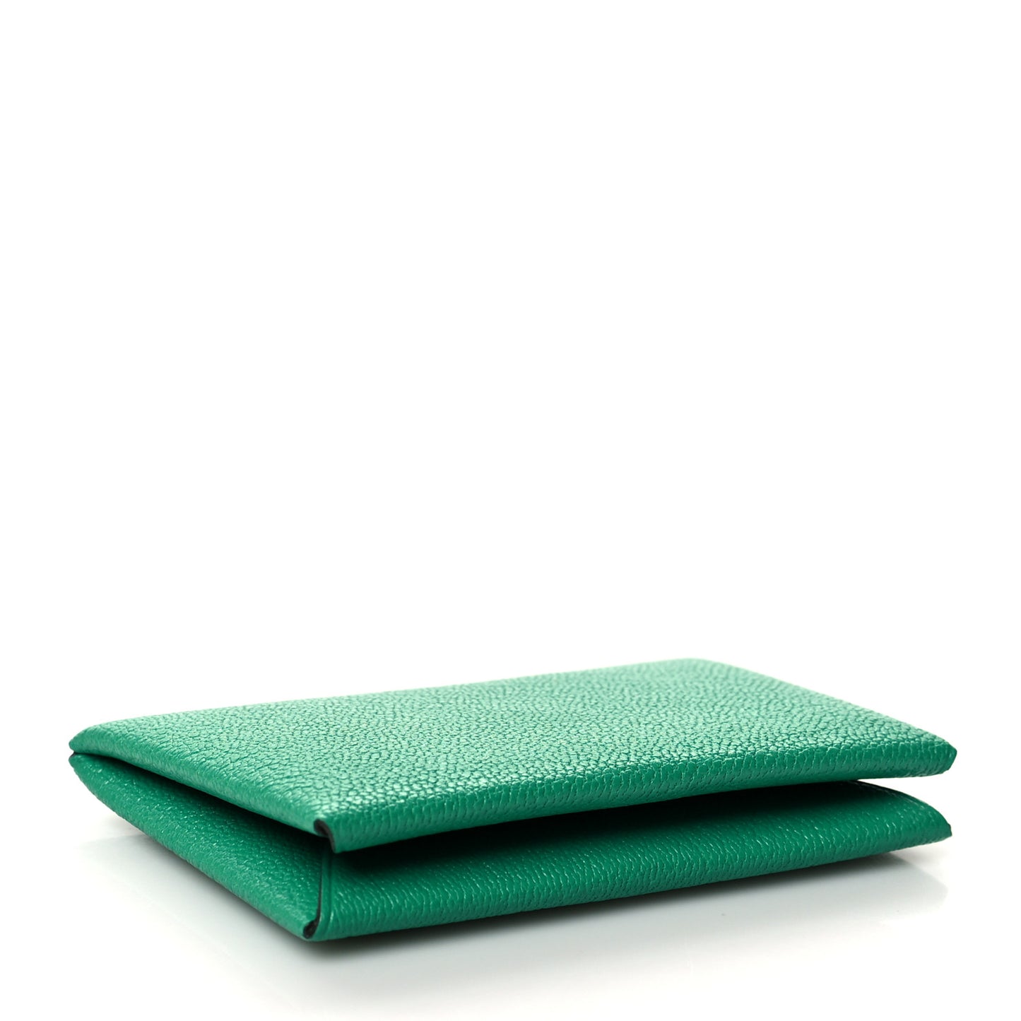 Chevre Mysore Verso Calvi Card Case Menthe Bleu Brume