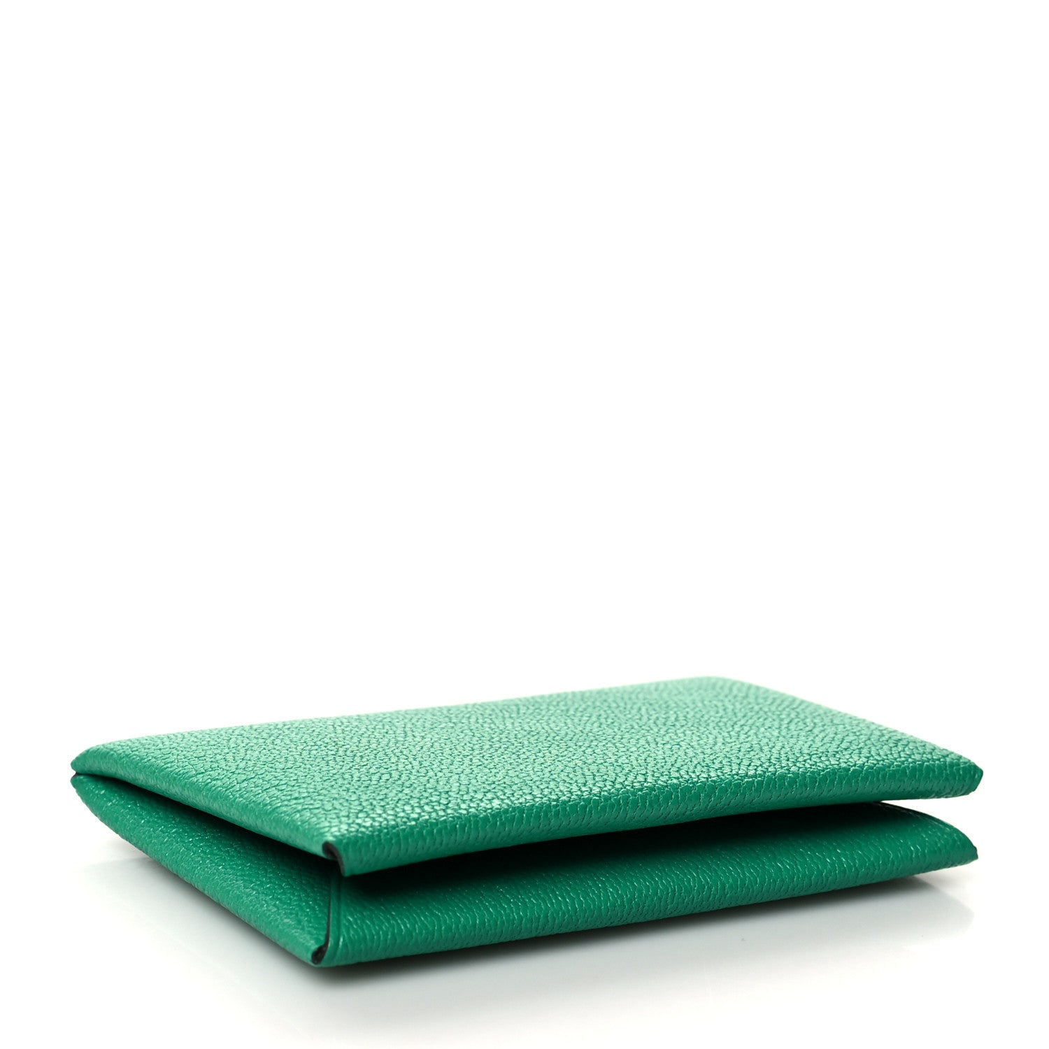 Hermes Chevre Mysore Verso Calvi Card Case Menthe Bleu Brume 4 of 9