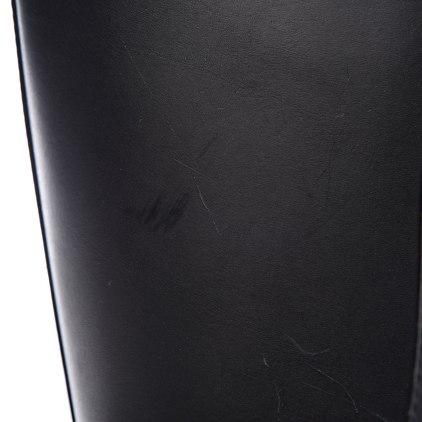 Calfskin Large Shopping Tote Black Flamma