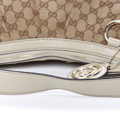 Gucci Monogram Medium Sukey Hobo Off White 10 of 12