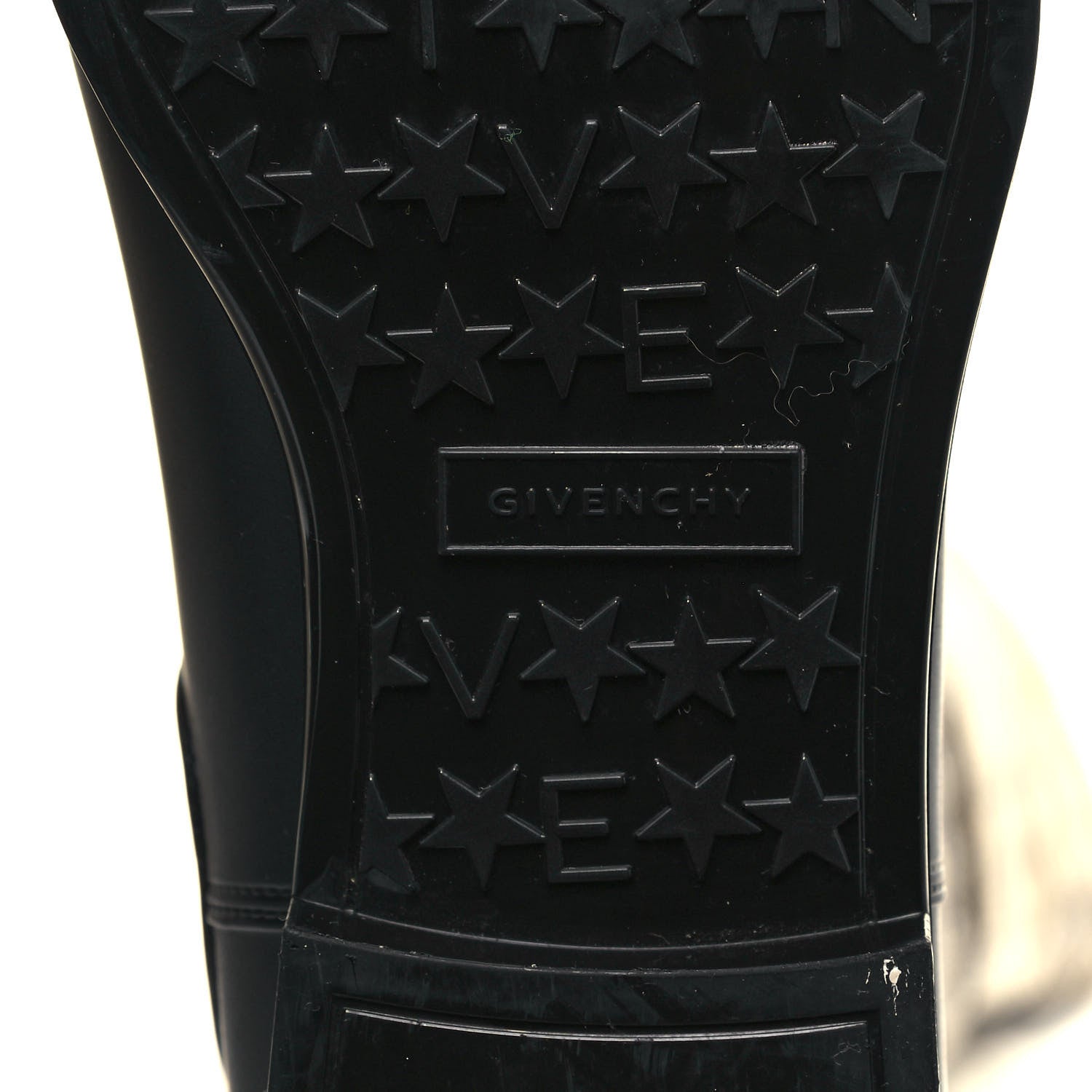 Givenchy Knit Rubber Storm Over The Knee Boots 40 Silver Gold 6 of 10