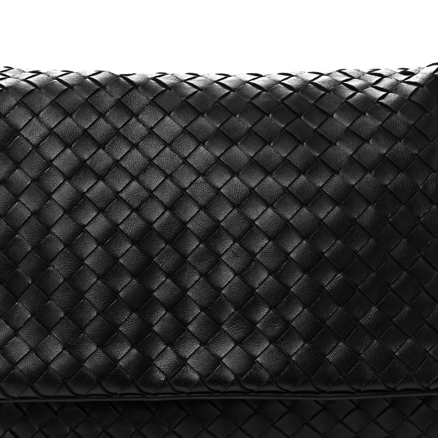 Bottega Veneta Nappa Intrecciato Flap Shoulder Bag Black 8 of 11