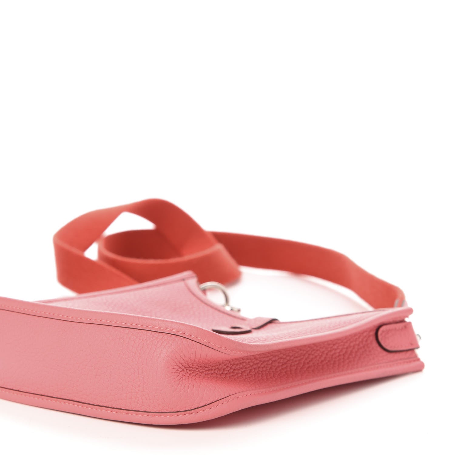 Hermes Taurillon Clemence Amazone Evelyne TPM Rose Azalee Rouge Pivoine 6 of 12