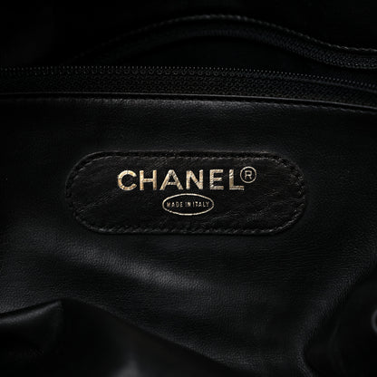 Chanel Calfskin Stitched Duffel Bag Black 6 of 20