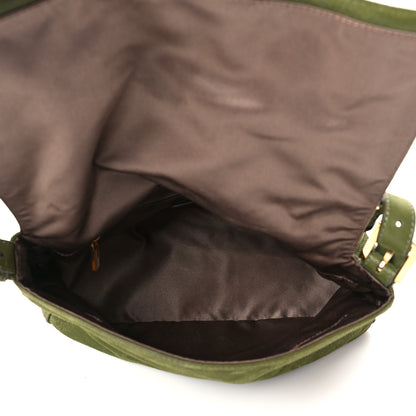 Fendi Vitello Savana Forever Mama Baguette Verde Bosco 5 of 10