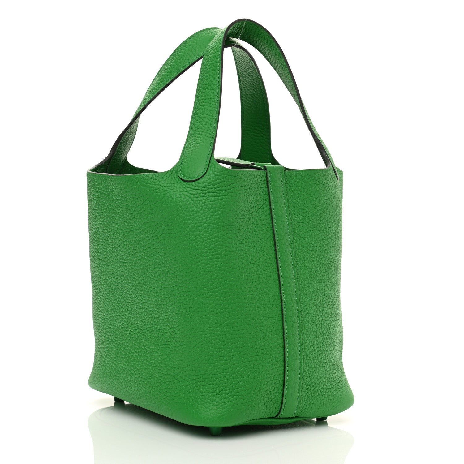 Hermes Taurillon Clemence Monochrome Picotin Lock 18 PM Bambou 3 of 11