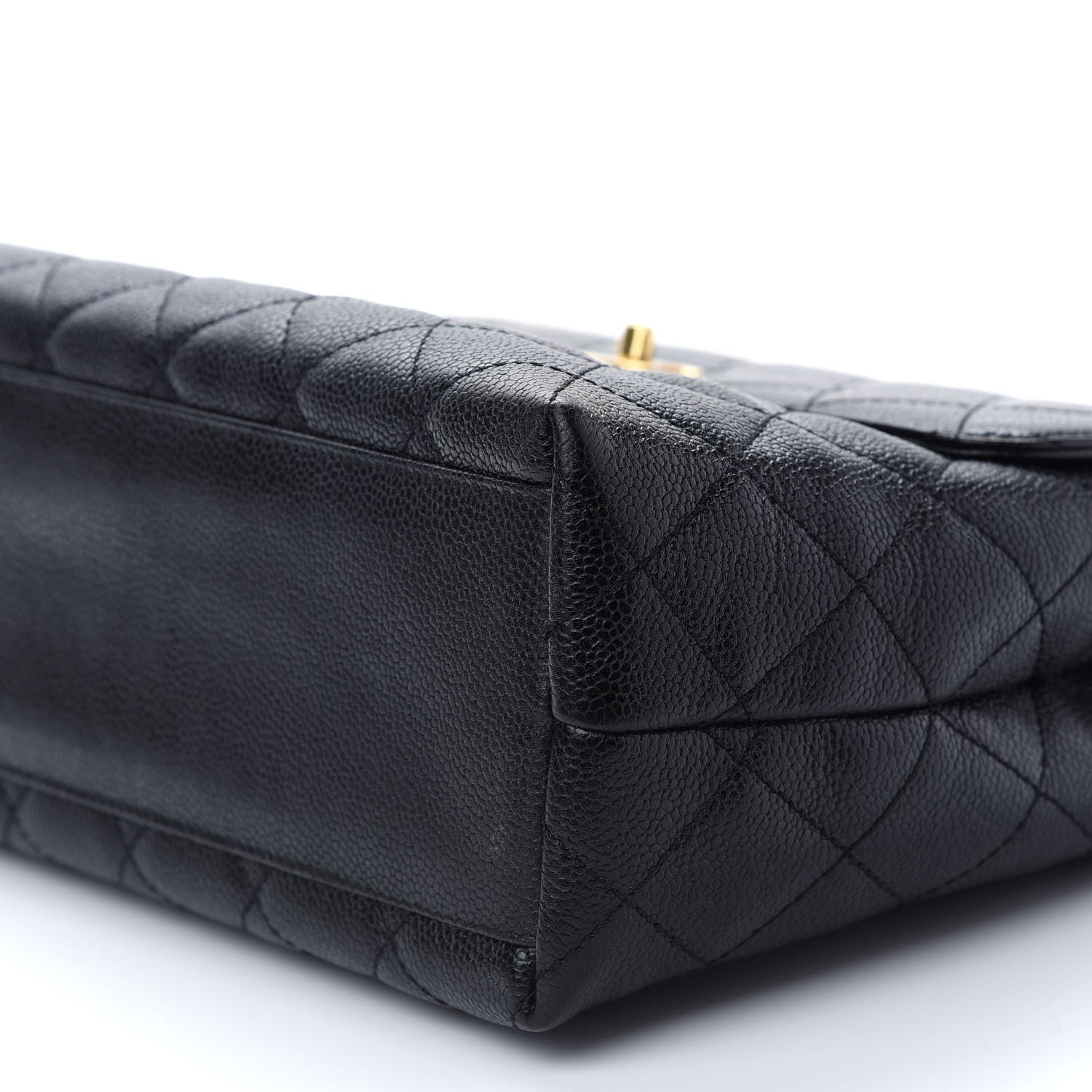 Chanel Caviar Quilted Jumbo Kelly Flap Black 8 of 8