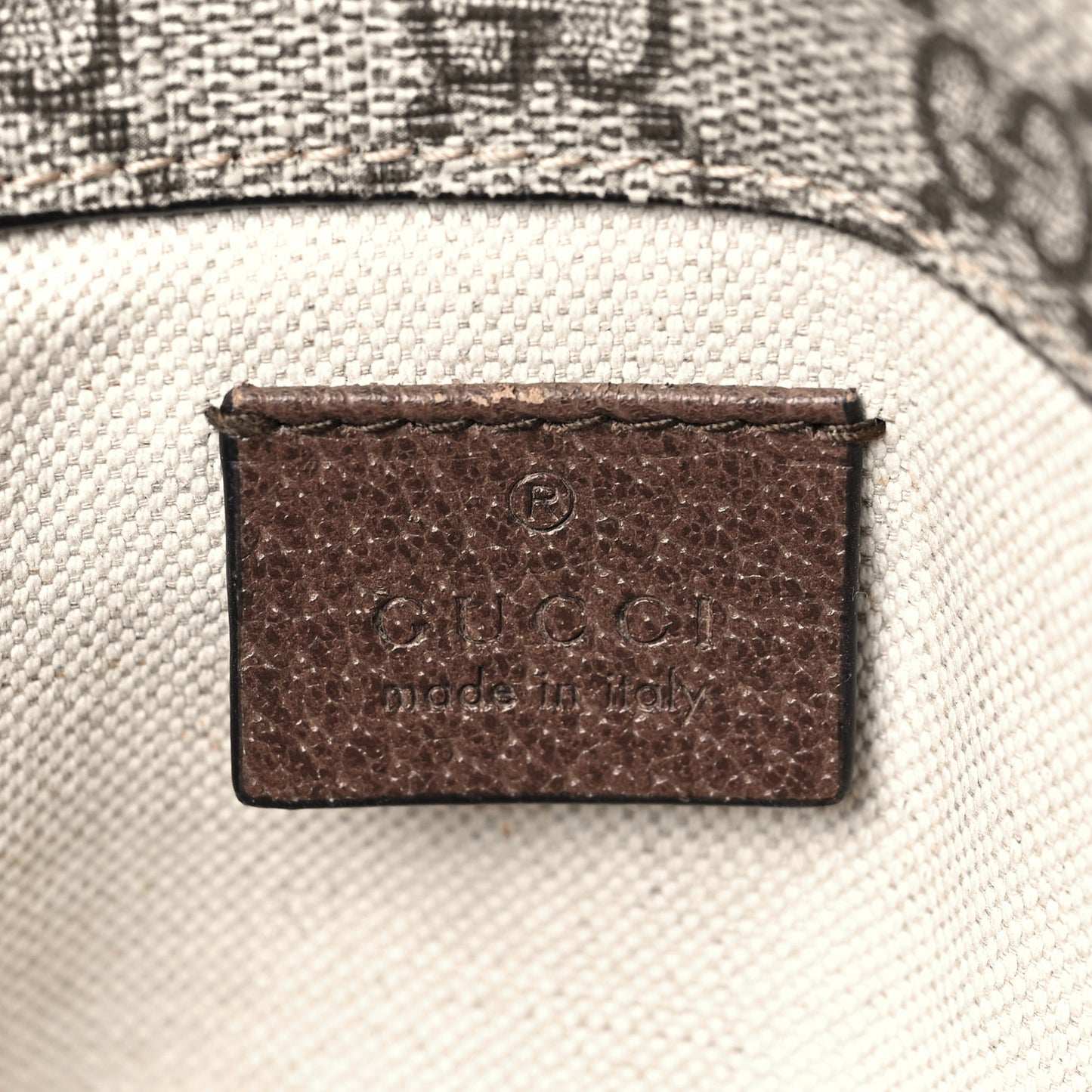 GG Supreme Monogram Neo Vintage Web Belt Bag Brown