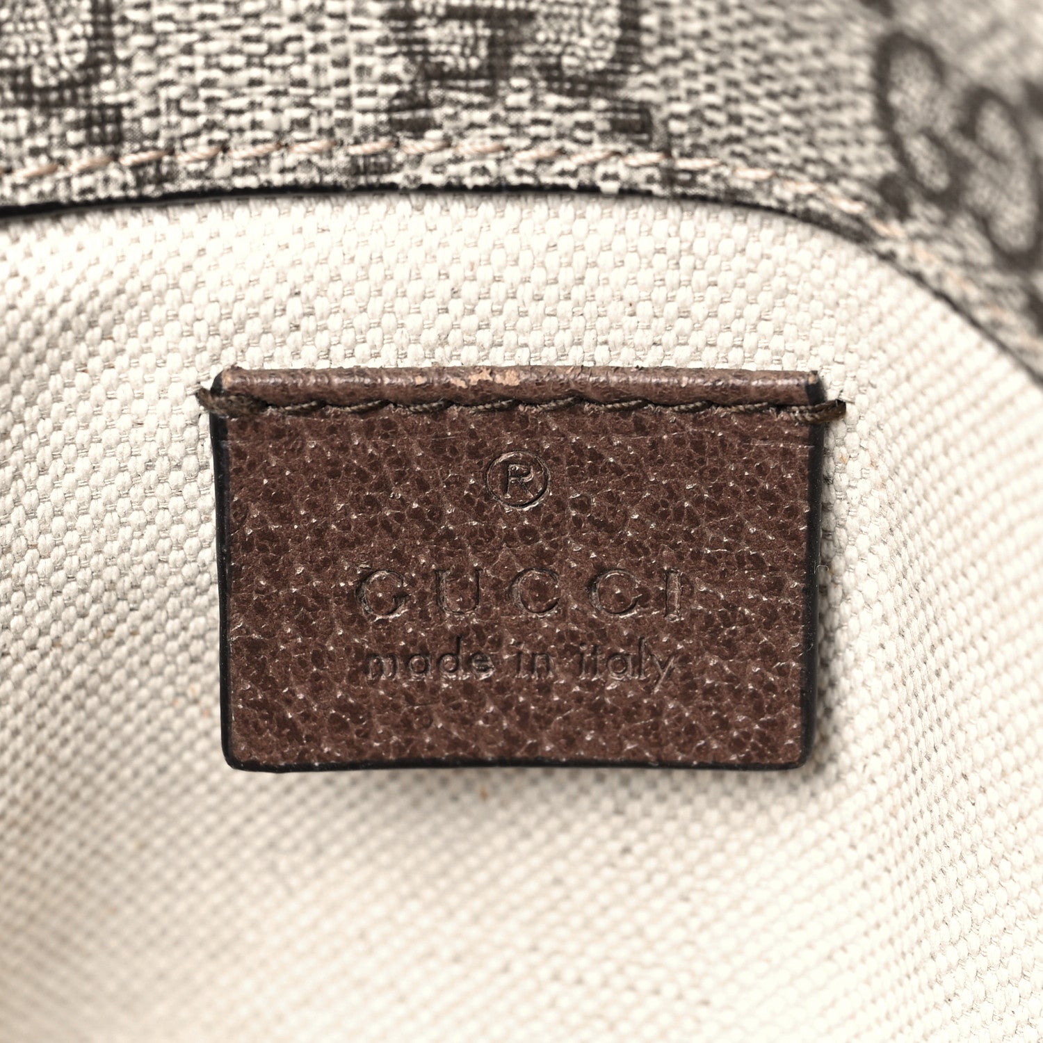 Gucci GG Supreme Monogram Neo Vintage Web Belt Bag Brown 6 of 12