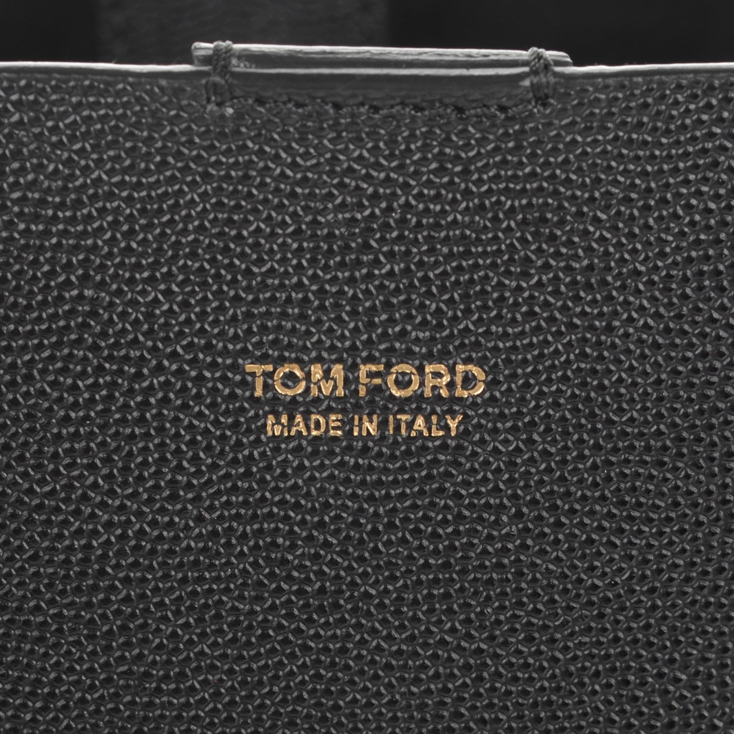 Tom Ford Grained Calfskin Small T Tote Black 7 of 7