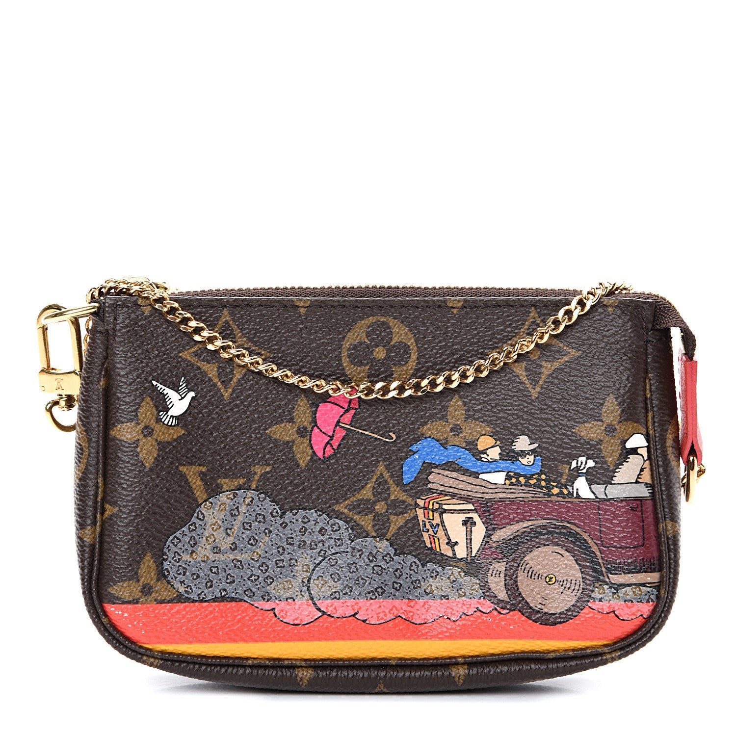 Louis Vuitton Monogram 2015 Christmas Animation Mini Pochette Accessories 1 of 7